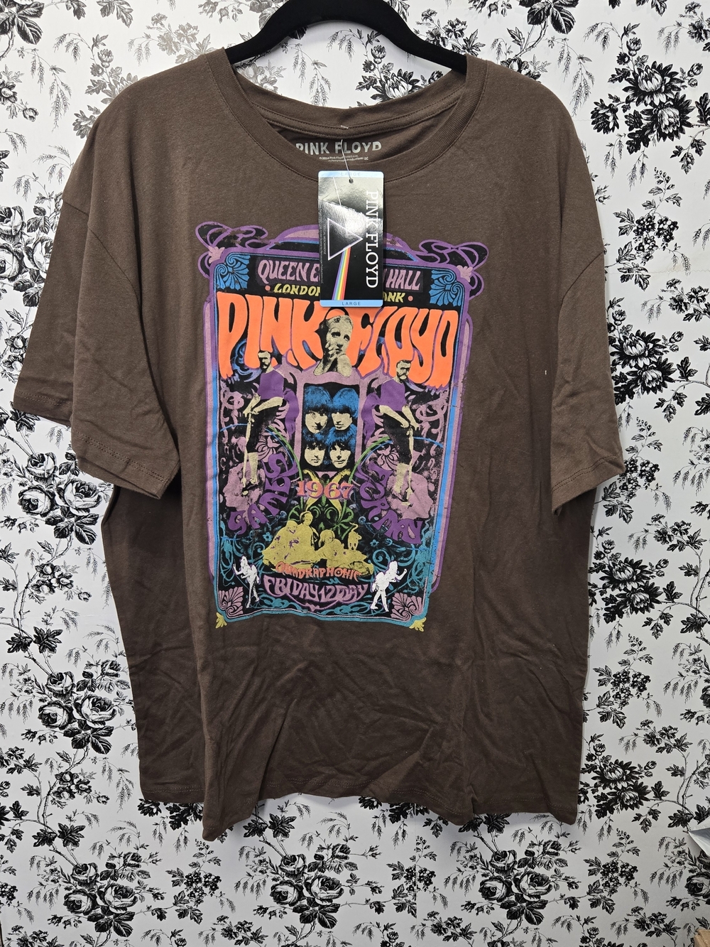 Pink Floyd Graphic Tee in Brown Size LARGE